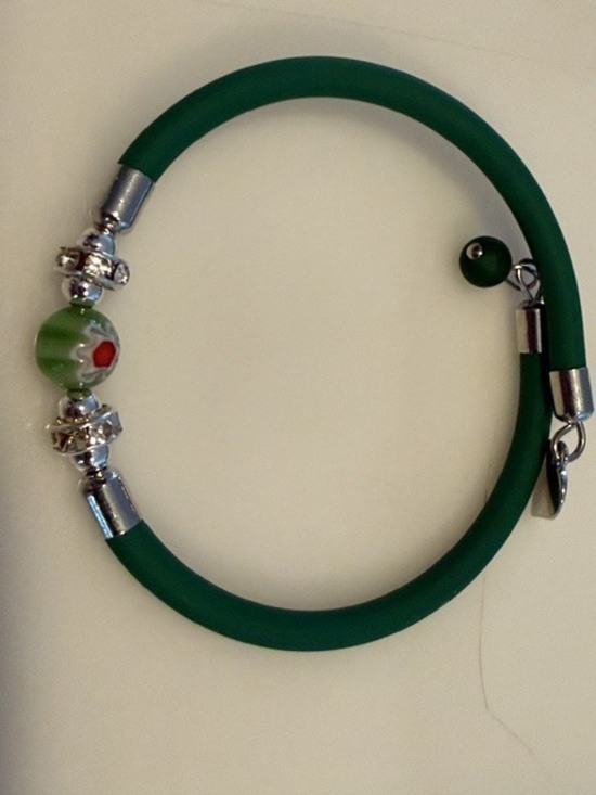 Jewelry - BR3106 | Dark Green | Millefiori Murano Glass Wrap Bracelet